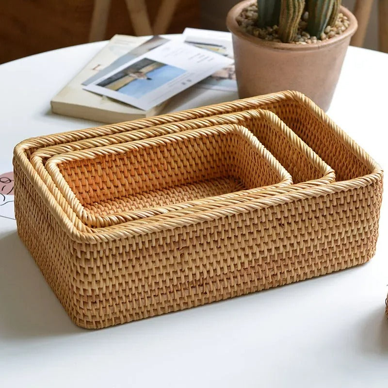 panier osier avec fruits cuisine