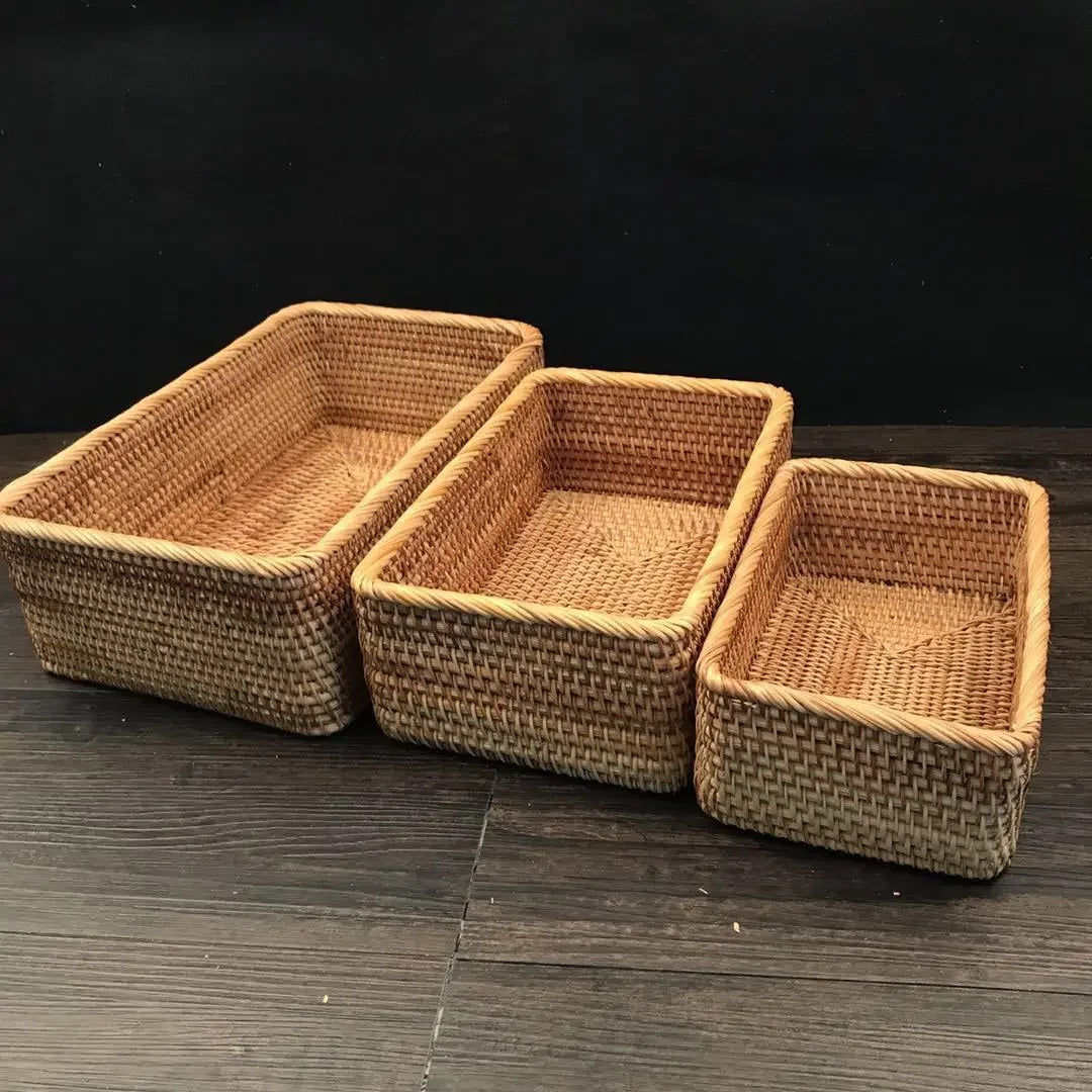 panier osier salle de bain rangement