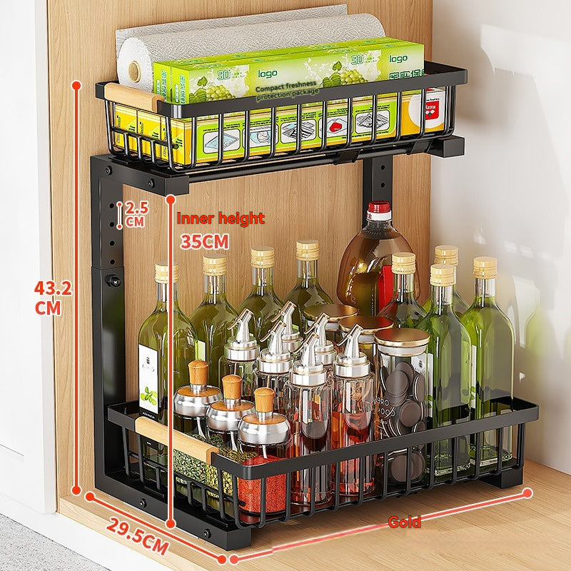 rangement coulissant sous evier flexible