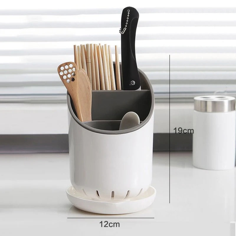 rangement pour couverts boite egouttoir blanc