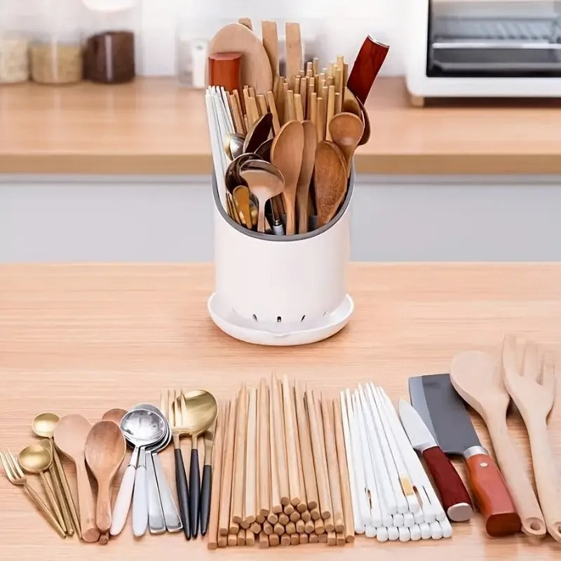 rangement pour couverts organisateur antibacterien