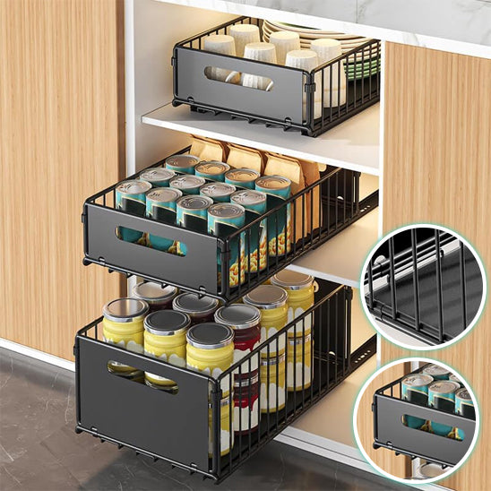 organisateur de placard coulissant polyvalant