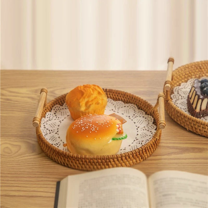 panier de rangement en osier boheme deco