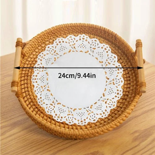 panier de rangement en osier fait main