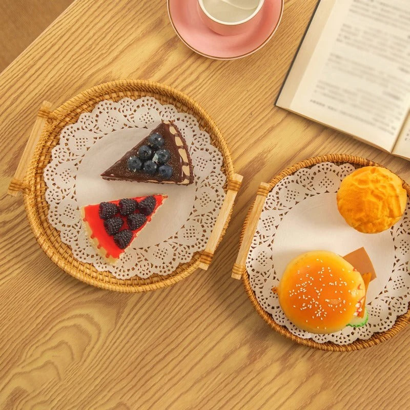 panier de rangement en osier poignees naturelles