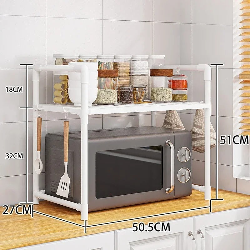 rangement cuisine placard metal blanc