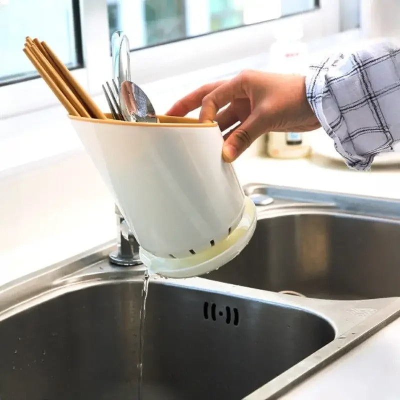 rangement pour couverts multifonction noir